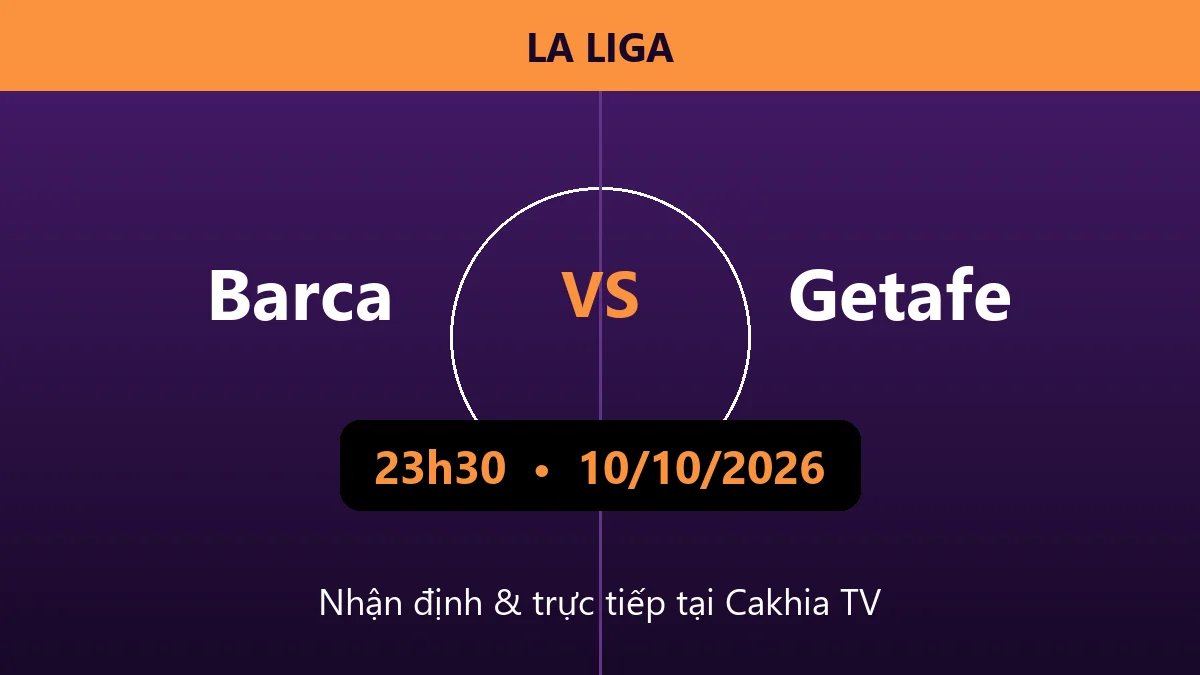Nhận định Barca vs Getafe 23h30 ngày 10/10/2026
