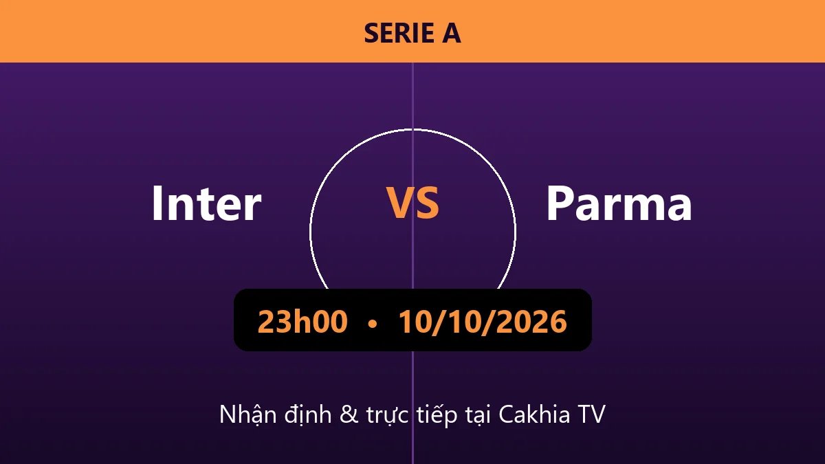 Nhận định Inter vs Parma 23h00 ngày 10/10/2026