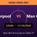 Nhận định Liverpool vs Man City 22h00 ngày 11/10/2026