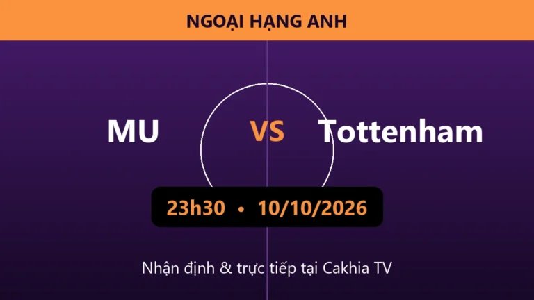 Nhận định MU vs Tottenham 23h30 ngày 10/10/2026
